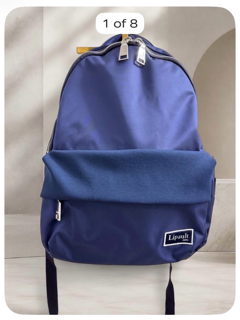 Lipault Kids' Navy Backpack - Compact School Bag